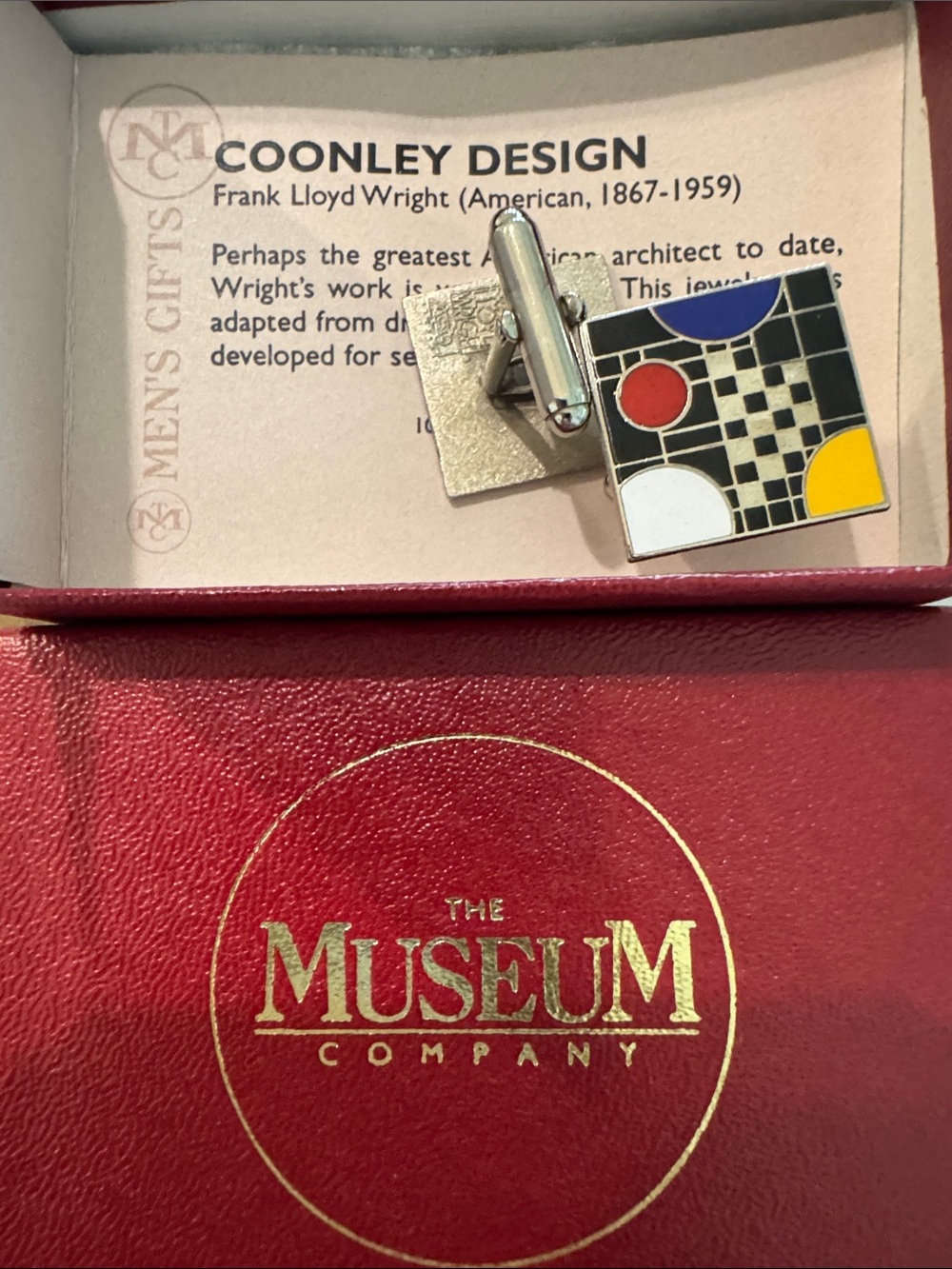 Vintage ACME Studio Frank Lloyd Wright Cufflinks Box Set